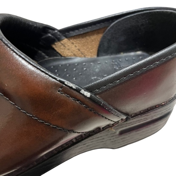 Dansko Professional Leather Clog Brown Size 37 Reinforced Toe - Picture 10 of 10